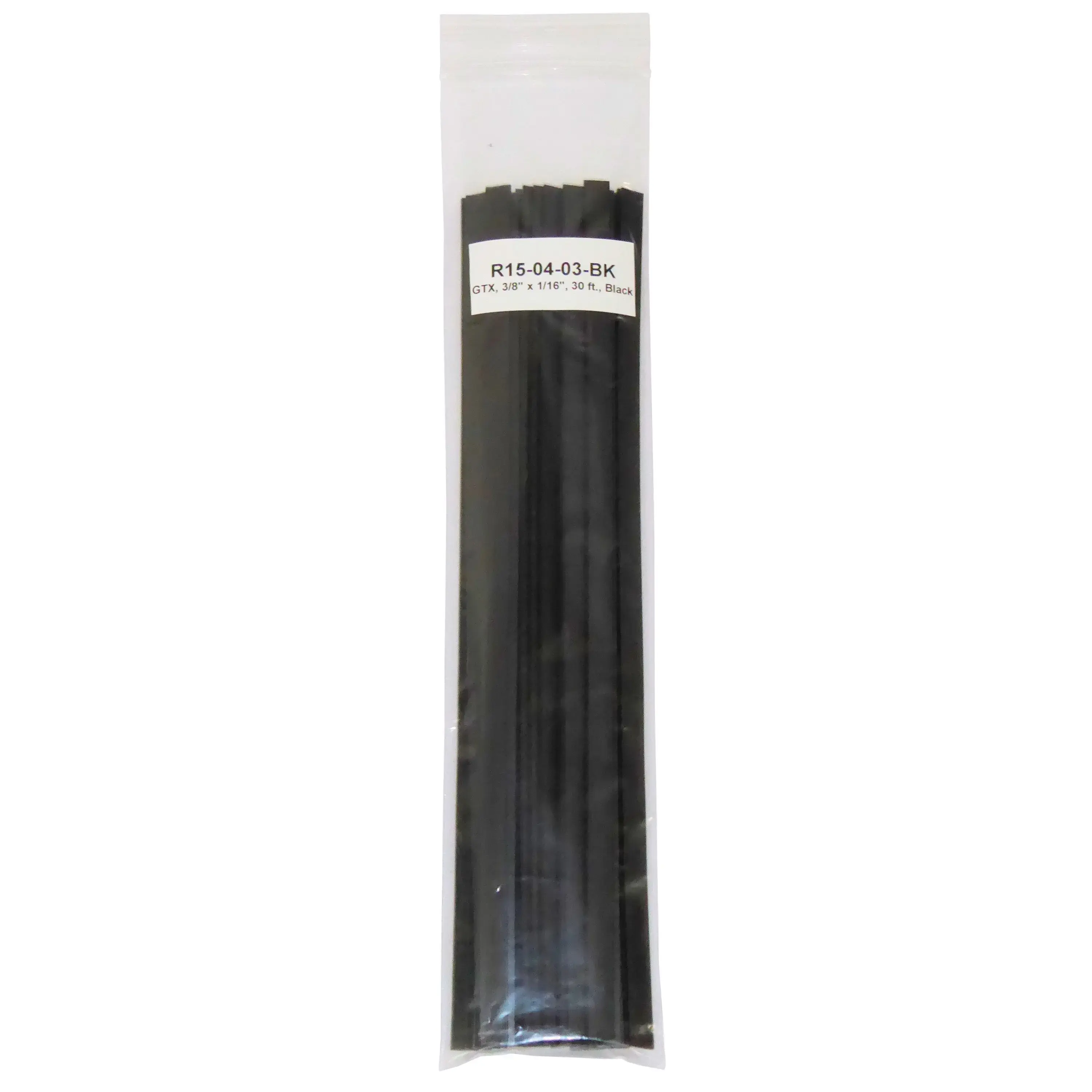 Polyvance Welding Rod 12 in L x 3/8 in W x 1/16 in THK Flat Polyphenylene Ether/Polyamide Black R15-04-03-BK Polyvance Welding Rod 12 in L x 3/8 in W x 1/16 in THK Flat Polyphenylene Ether/Polyamide Black R15-04-03-BK