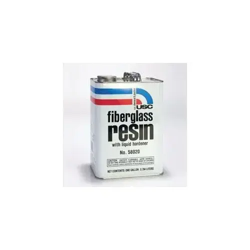 Fiberglass Resin, 1 gal Can, Amber, Liquid Fiberglass Resin, 1 gal Can, Amber, Liquid