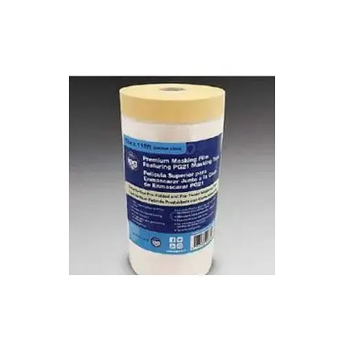 18101 Premium Masking Film, 43 in W x 115 ft L Beige