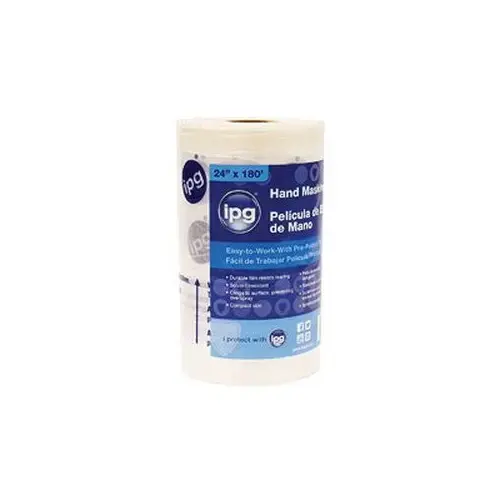 HMF99 Hand Mask Film, 99 in W x 90 ft L, 12 um THK Clear HMF99 Hand Mask Film, 99 in W x 90 ft L, 12 um THK Clear