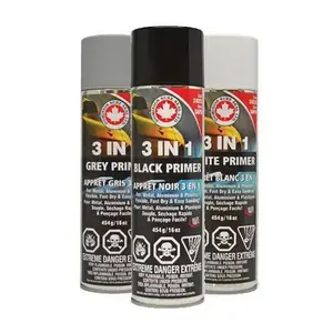 DOMINION SURE SEAL 24023 3 In 1 Primer, 16 oz Aerosol Can, Gray, 30 min Curing