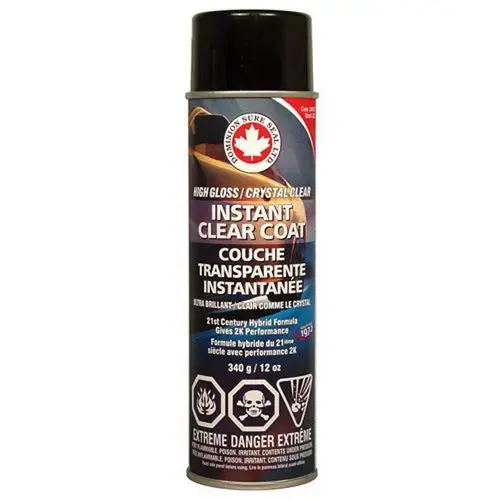 Instant Clearcoat, 12 oz Aerosol Can, High Gloss