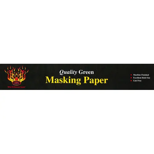 Quality Green Masking Paper, Weight: 35#, Size: 36" X 500'