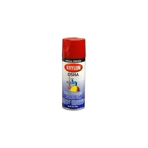 Krylon OSHA Color Paints; Safety Red; 12 oz. Aerosol Krylon OSHA Color Paints; Safety Red; 12 oz. Aerosol