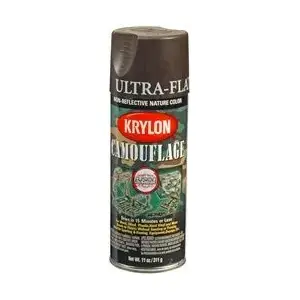 KRYLON 4292 Krylon Camouflage Paint with Fusion for Plastic Technology; Camouflage Brown;