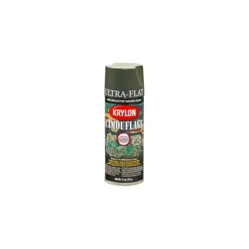 Krylon Camouflage Paint with Fusion for Plastic Technology; Camouflage Olive; Krylon Camouflage Paint with Fusion for Plastic Technology; Camouflage Olive;