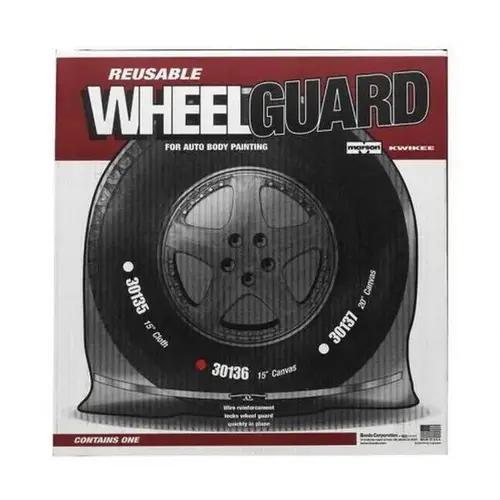 Heavy Duty Reusable Wheel Masker, 15 in, Canvas, Beige Heavy Duty Reusable Wheel Masker, 15 in, Canvas, Beige