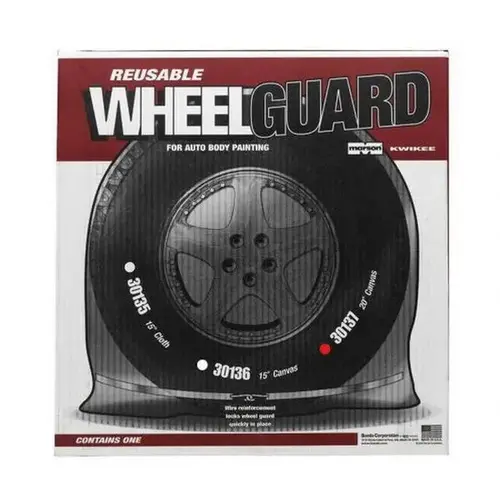 Heavy Duty Reusable Wheel Masker, 20 in, Canvas, Beige Heavy Duty Reusable Wheel Masker, 20 in, Canvas, Beige