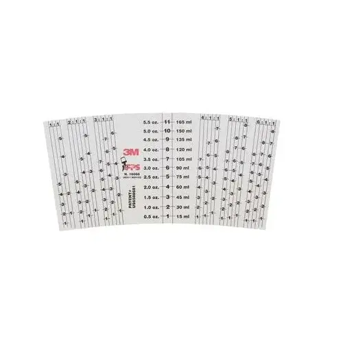 Generic Mix Ratio Inserts, Use With: Paint Preparation System, 6 oz Mini Cup