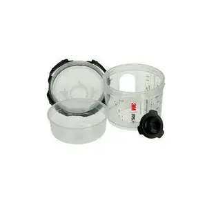 3M 26114 Mini Spray Cup Liner Kit, 200 mL, Use with Liner (Y/N): Yes