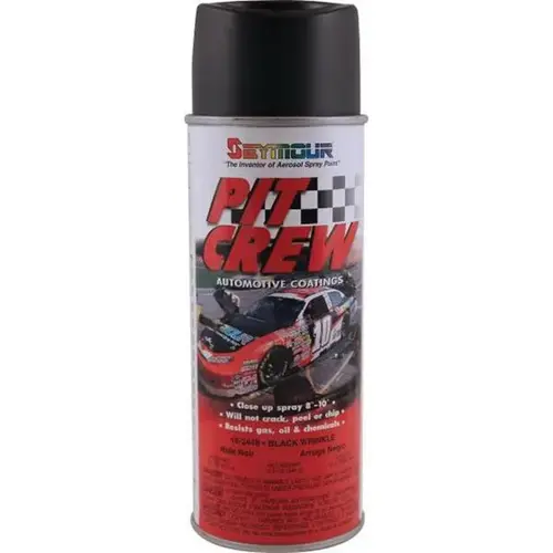 Spray Paint, 16 fl-oz Aerosol Can, 7 sq-ft Coverage, Black Wrinkle Spray Paint, 16 fl-oz Aerosol Can, 7 sq-ft Coverage, Black Wrinkle