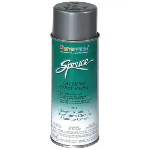 Fast Drying Metallic Spray Paint, 16 fl-oz Aerosol Can, Aluminum, 15 sq-ft Coverage Fast Drying Metallic Spray Paint, 16 fl-oz Aerosol Can, Aluminum, 15 sq-ft Coverage