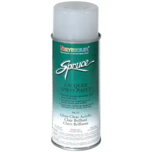 Fast Drying Lacquer Spray Paint, 16 fl-oz Aerosol Can, Clear Acrylic, 15 sq-ft Coverage Fast Drying Lacquer Spray Paint, 16 fl-oz Aerosol Can, Clear Acrylic, 15 sq-ft Coverage