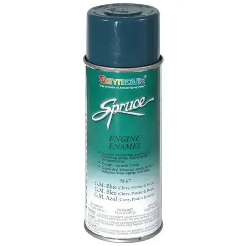 Fast Dry Engine Enamel Spray Paint, 16 fl-oz Aerosol Can, GM Blue, 15 sq-ft Coverage Fast Dry Engine Enamel Spray Paint, 16 fl-oz Aerosol Can, GM Blue, 15 sq-ft Coverage