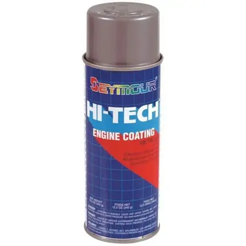 Engine Enamel Spray Paint, 16 fl-oz Aerosol Can, Aluminum, 15 sq-ft Coverage Engine Enamel Spray Paint, 16 fl-oz Aerosol Can, Aluminum, 15 sq-ft Coverage