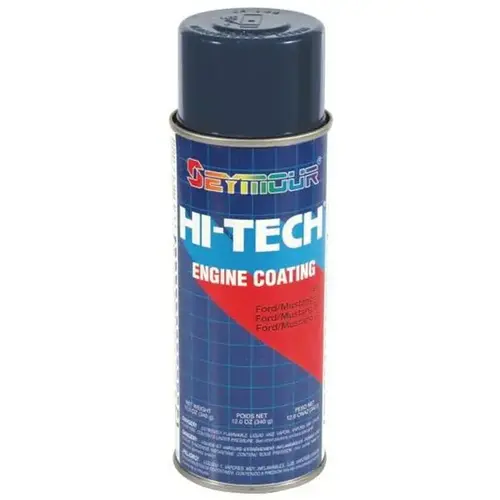 Engine Enamel Spray Paint, 16 fl-oz Aerosol Can, Ford-Mustang Blue, 15 sq-ft Coverage