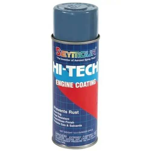 Engine Enamel Spray Paint, 16 fl-oz Aerosol Can, GM Blue, 15 sq-ft Coverage