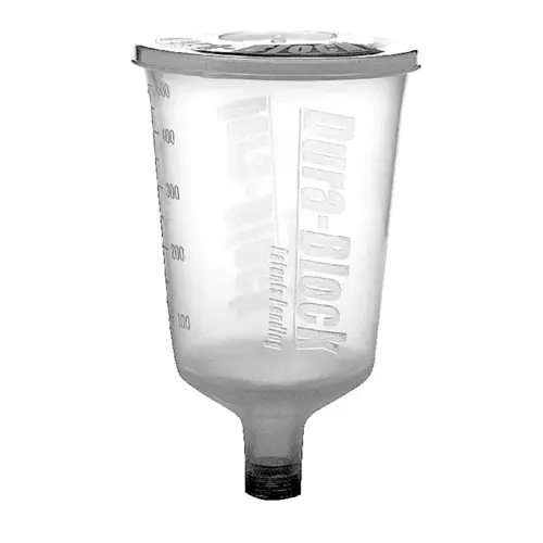 Disposable Paint Cup, 16.9 oz, Plastic, Use With: Gravity Feed Spray Guns