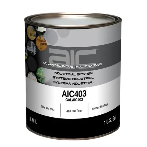 AIC403 Mixing Toner, 1 gal Can, Aqua Blue