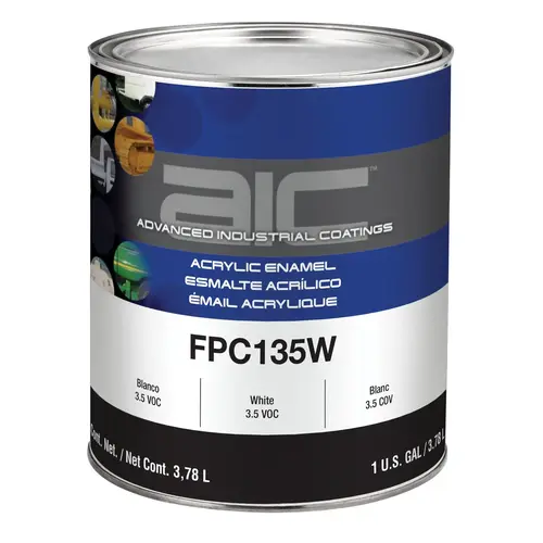 2-Component 3.5 VOC Acrylic Enamel Top Coat, 5 gal Pail, Black