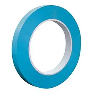 American 66261182686 82686 FM35 Series Fine Line Specialty Masking Tape, 36 yd x 1/4 in, 5.4 mil THK, PVC Backing, Light Blue