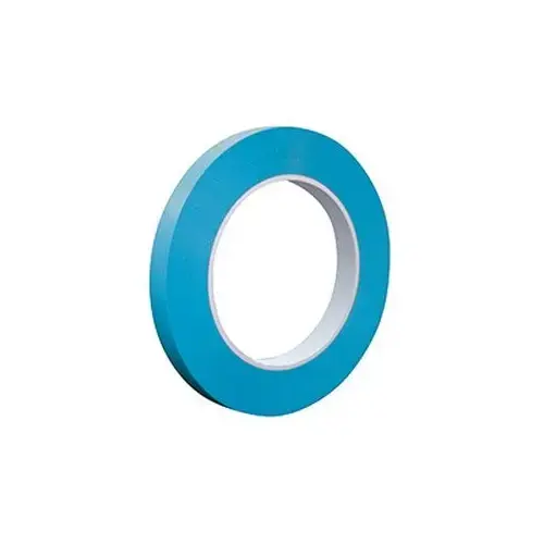 82685 FM35 Series Fine Line Specialty Masking Tape, 36 yd x 1/2 in, 5.4 mil THK, PVC Backing, Light Blue