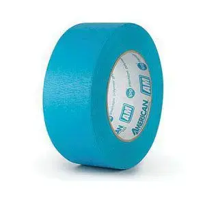 American 08714300317 AM4855 Medium Grade Masking Tape, 54.8 m x 48 mm, 6.6 mil THK, Aqua Blue/Green