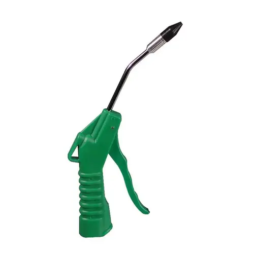 Deluxe Air Blow Gun, 4 in, Green, Lever Handle