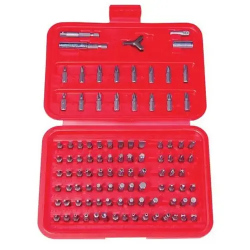 100-Piece Security Bit Set, Chrome Vanadium