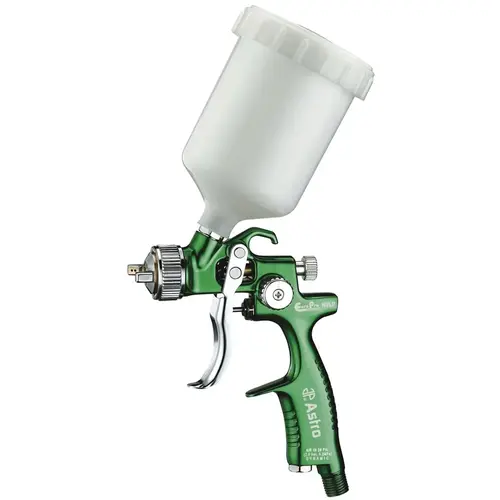 Forged HVLP Spray Gun, 1.2 mm Nozzle, 250 mL Container, 8-1/4 in Spray