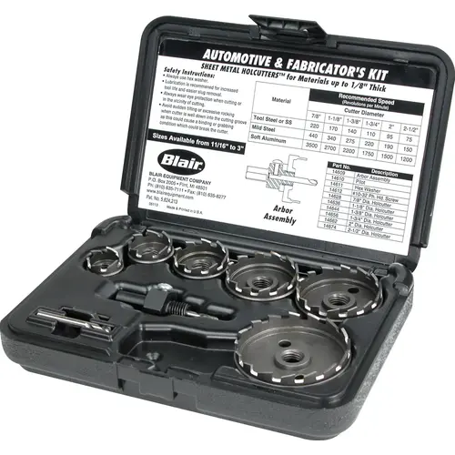Coated Hole Saw Kit Coated Hole Saw Kit