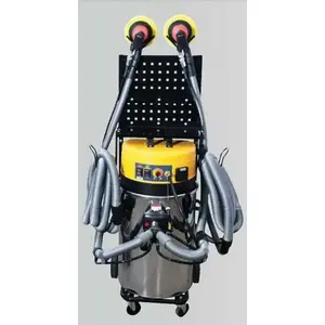 Uni-ram UR800QVAC-24 Portable Dustless 2-Station Dual Motor Sanding Vacuum System, 12 gal, 120 V, 1000/2000 W