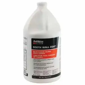 DeVilbiss 803668 Booth Wall Coat, 1 gal Can, Liquid, White