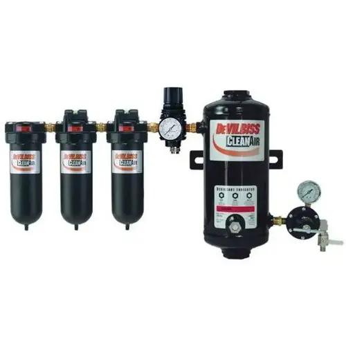 DAD-503 Wall Mountable 3-Stage Filtration with Desiccant Air Dryer System, 1/2 in FNPT Inlet, 150 psig DAD-503 Wall Mountable 3-Stage Filtration with Desiccant Air Dryer System, 1/2 in FNPT Inlet, 150 psig