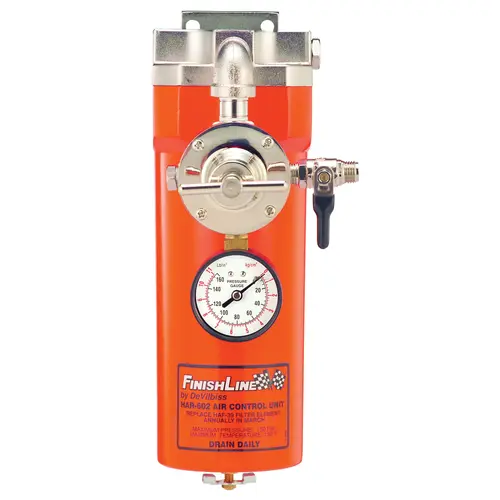 Air Control Unit, 1/2 in FNPT Inlet, 1/4 in MNPT Outlet Port, 5 micron, 150 deg F