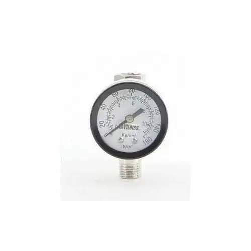 HAV-501 High Output Air Adjusting Valve with Gauge, 1/4 in MNPT Inlet x 1/4 in FNPT Outlet