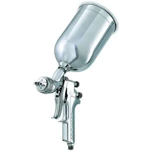 HVLP Gravity Feed Spray Gun with Cup, 1.4, 1.8 mm Nozzle, 900 cc Capacity HVLP Gravity Feed Spray Gun with Cup, 1.4, 1.8 mm Nozzle, 900 cc Capacity
