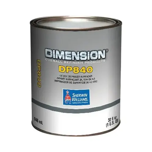 DP840-4 2K Urethane Primer, 1 qt Can, 515 g/L Packaged, 524 g/L Applied VOC