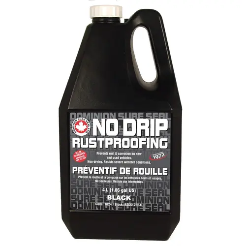 ASS512SB4L No Drip Rust Proofing, 4 L Jug, Black, Liquid