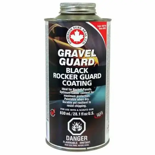 BVG1 Gravel Guard, 1 qt Can, Black, Liquid, Coarse Texture