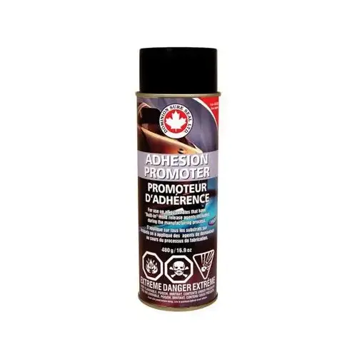 Adhesion Promoter, 16.9 oz Aerosol Can, Clear, Liquid, 650 g/L VOC Adhesion Promoter, 16.9 oz Aerosol Can, Clear, Liquid, 650 g/L VOC