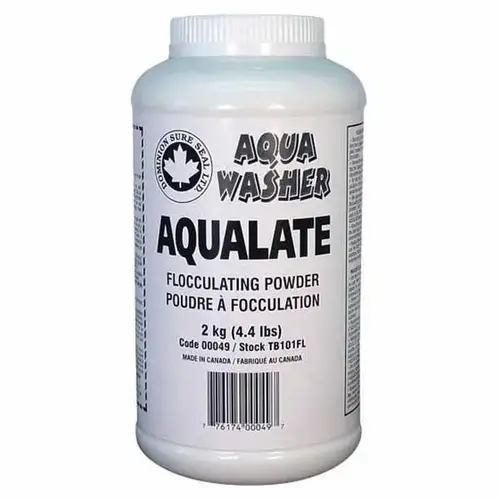 Aqualate Flocculation Compound, 4.4 lb Bottle, Ketone Odor, Tan Aqualate Flocculation Compound, 4.4 lb Bottle, Ketone Odor, Tan