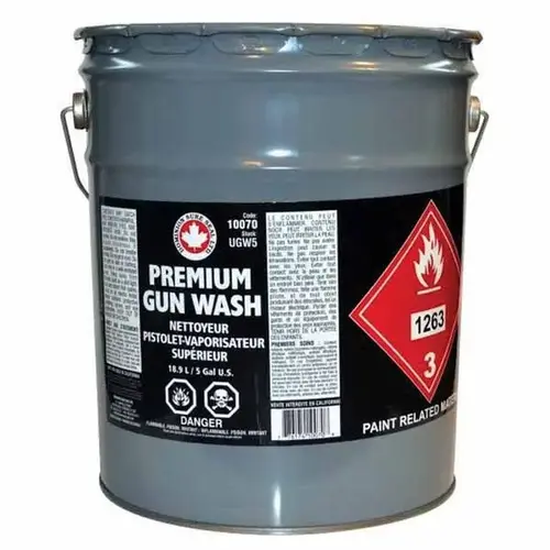 UGW5 Premium Gun Wash Solvent, 5 gal Pail, Ketone Odor, Clear UGW5 Premium Gun Wash Solvent, 5 gal Pail, Ketone Odor, Clear