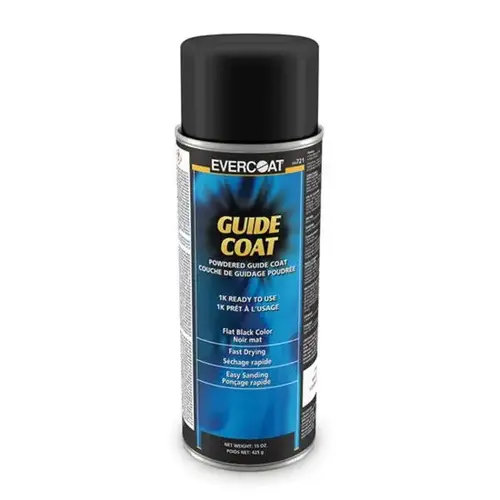 Powder Guide Coat, 15 oz Aerosol Can, Black, Gas