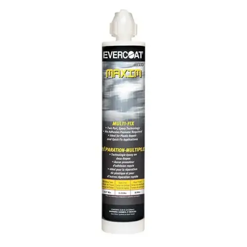 2-Component Plastic Repair, 250 mL Cartridge, Black, Liquid, 4 hr Curing