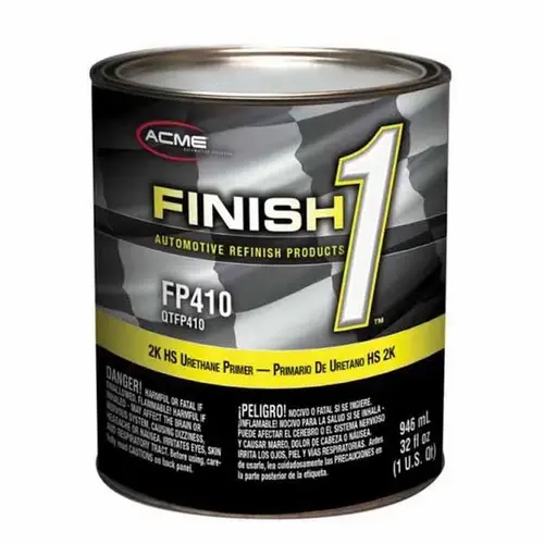 FP410-4 High Build 2K HS Urethane Primer, 1 qt Can, Gray, 4:1 Mixing