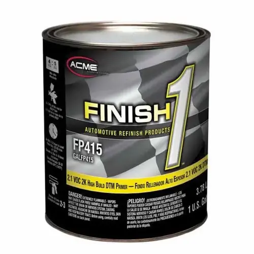 FP415-4 High Build 2-Component 2.1 VOC DTM Primer, 1 qt Can, Gray, 4:1 Mixing