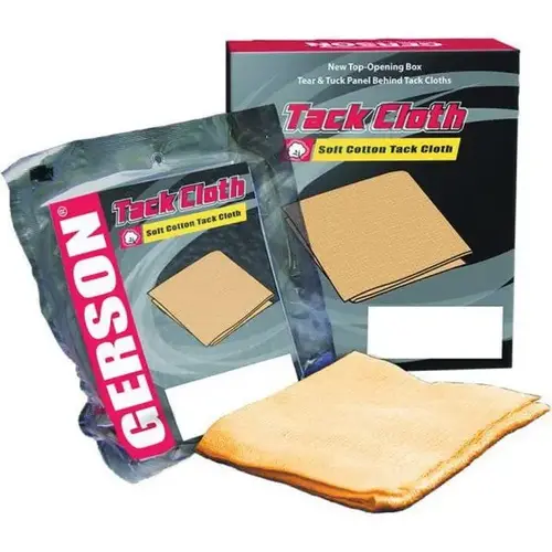 Economy Tack Cloth, 36 in L x 18 in W, Gold Economy Tack Cloth, 36 in L x 18 in W, Gold