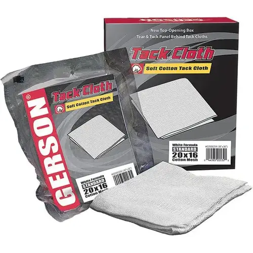 Standard Tack Cloth, 36 in L x 18 in W, White