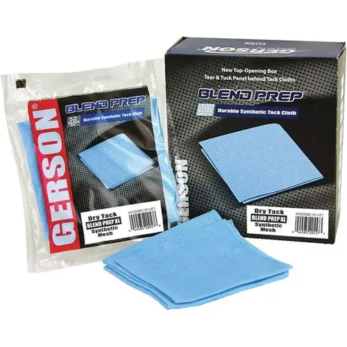 Tack Cloth, 18 in L x 9 in W, Blue Tack Cloth, 18 in L x 9 in W, Blue